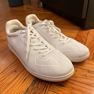 Rothy's Mens The RS01 Sneaker Shoes Size 10.5 White Low Top Lace Up Casual